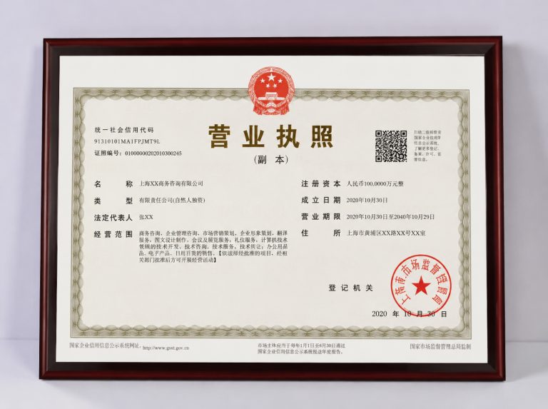 营业执照注册与企业开办服务